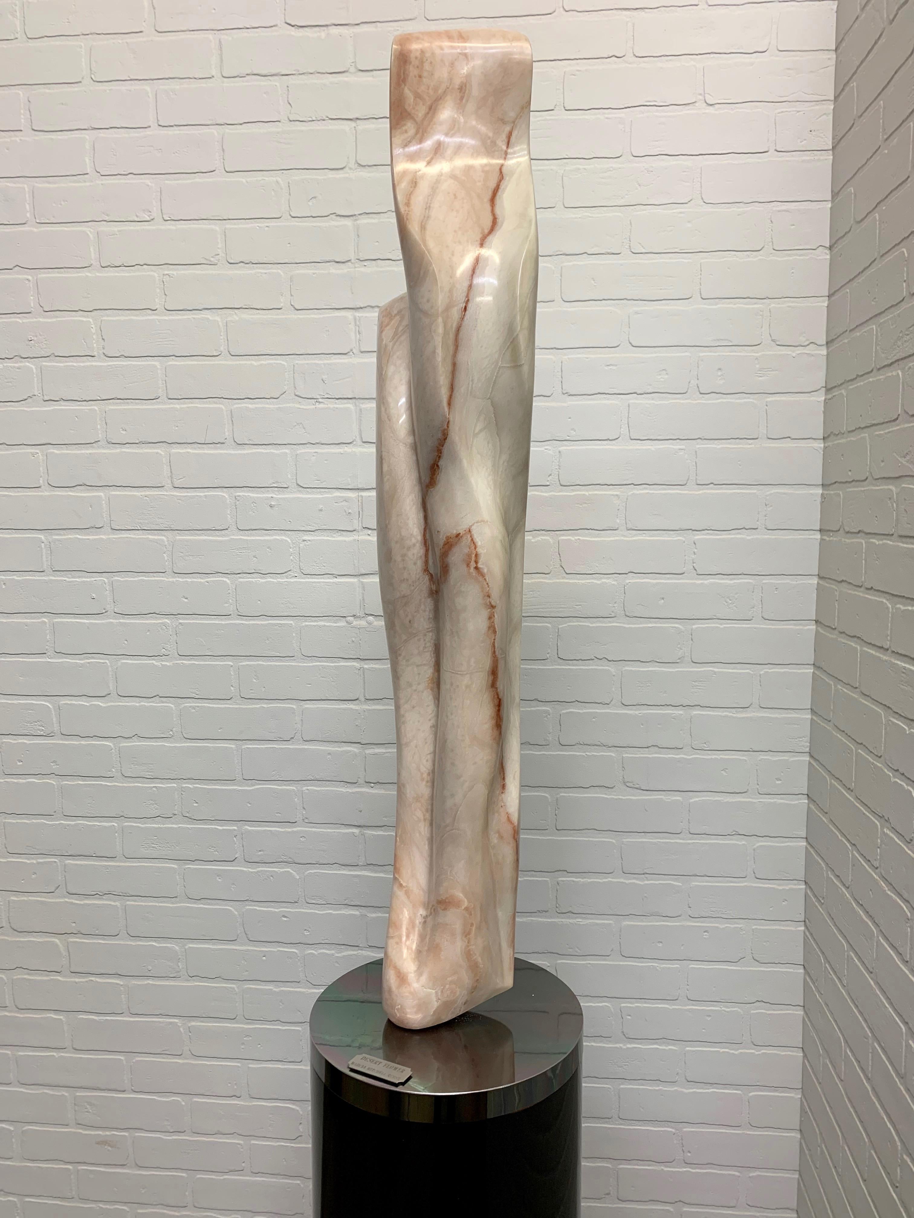 Marble sculpture titled 