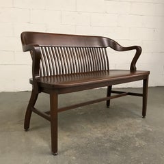 Marble & Shattuck Mahogany Bank of England Bench