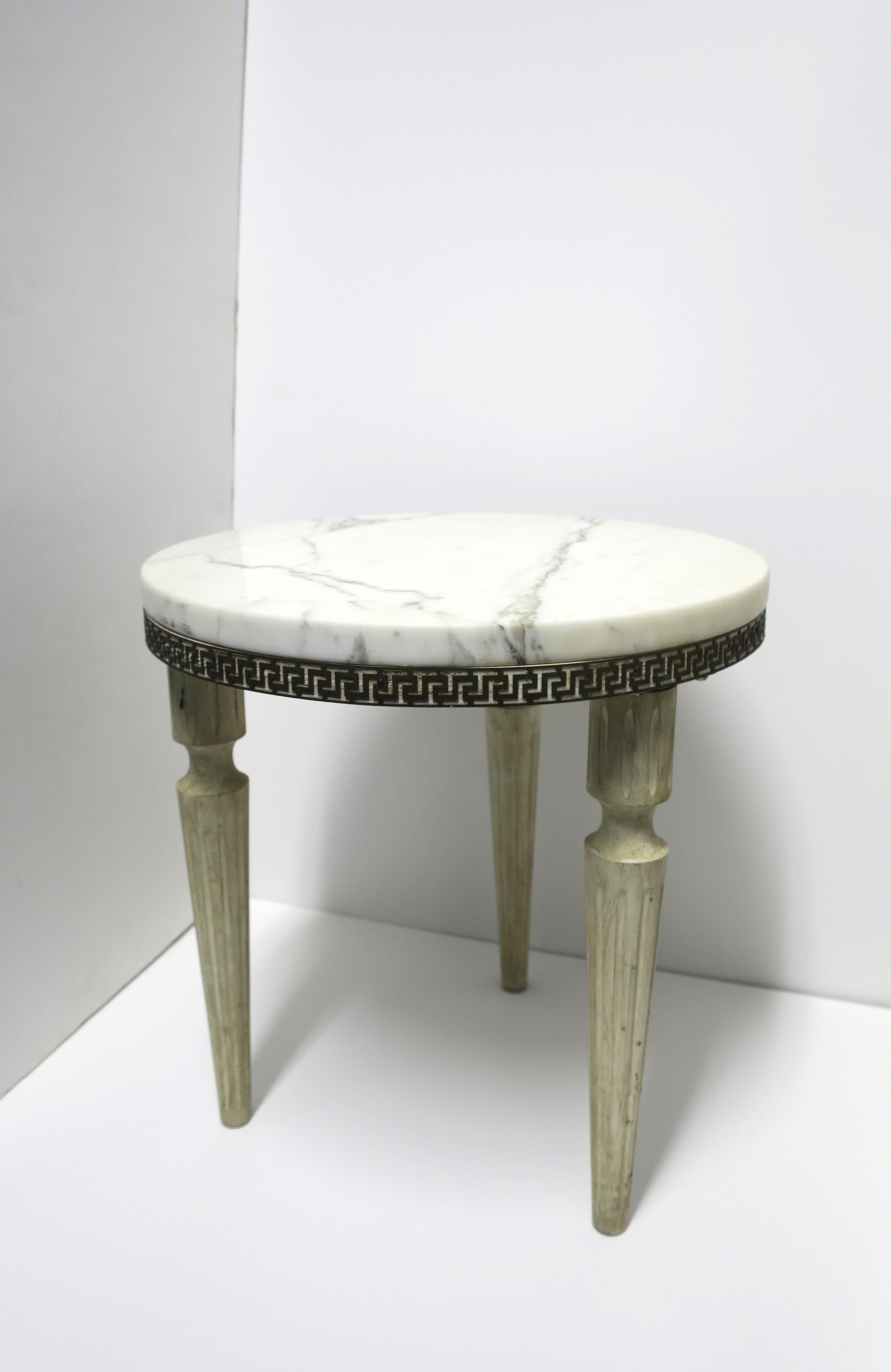 Marble Side Drinks Table in the Neoclassical Style 6