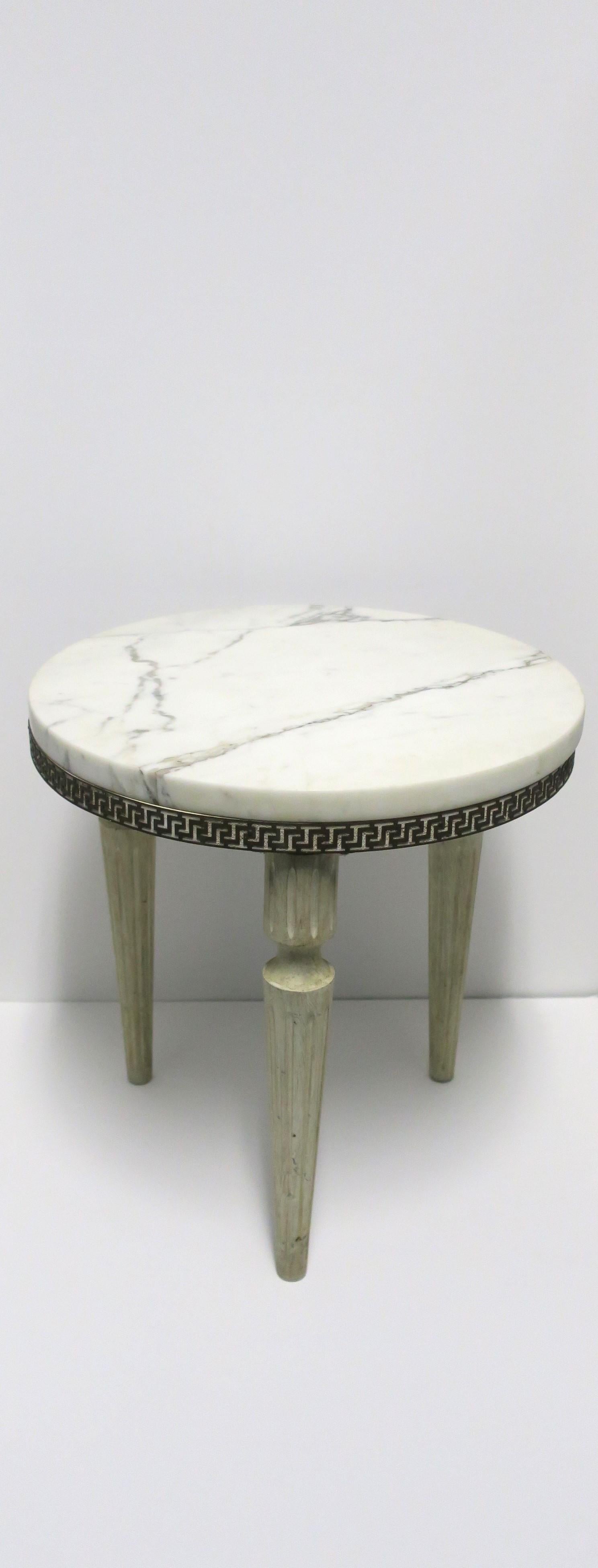 Marble Side Drinks Table in the Neoclassical Style 3