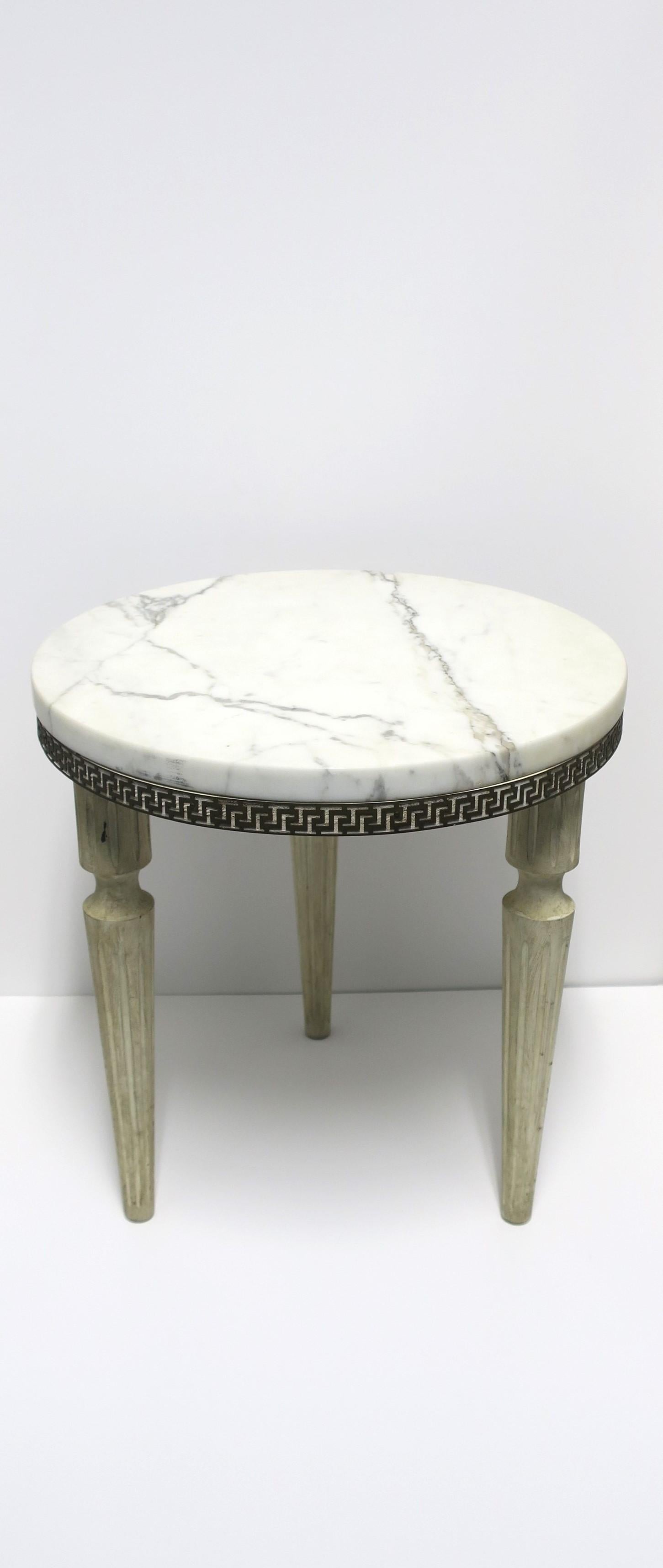 Marble Side Drinks Table in the Neoclassical Style 4