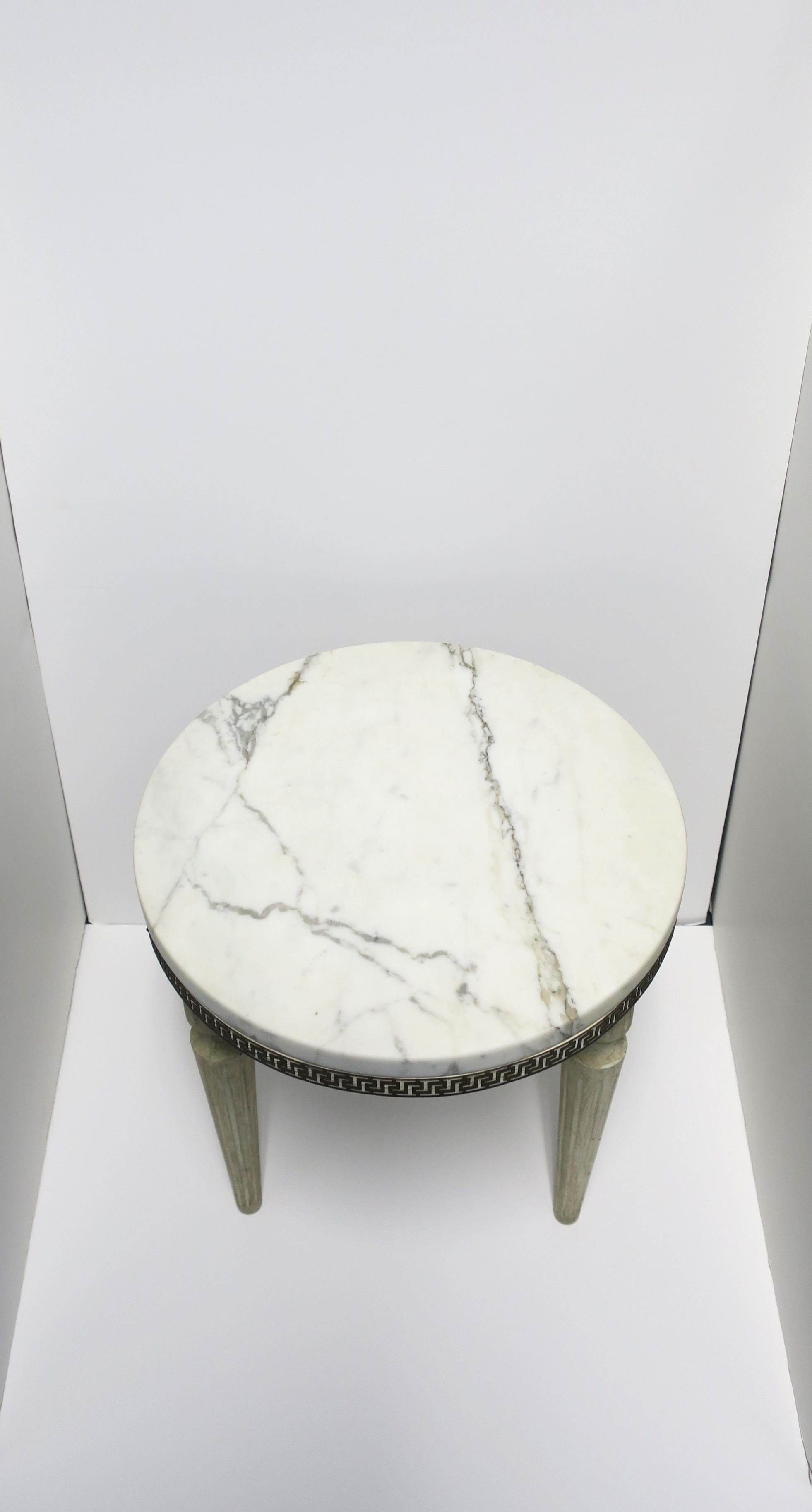 Marble Side Drinks Table in the Neoclassical Style 5