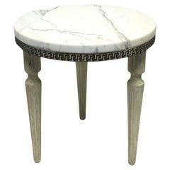 Marble Side Drinks Table in the Neoclassical Style