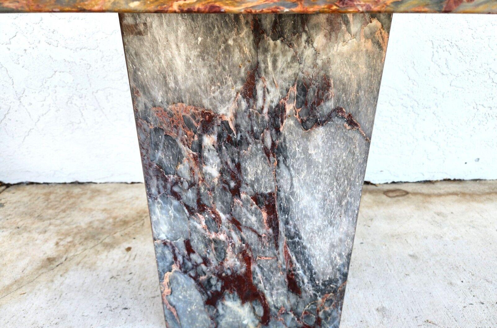 Marble Side End Accent Table Boho Vintage For Sale 1