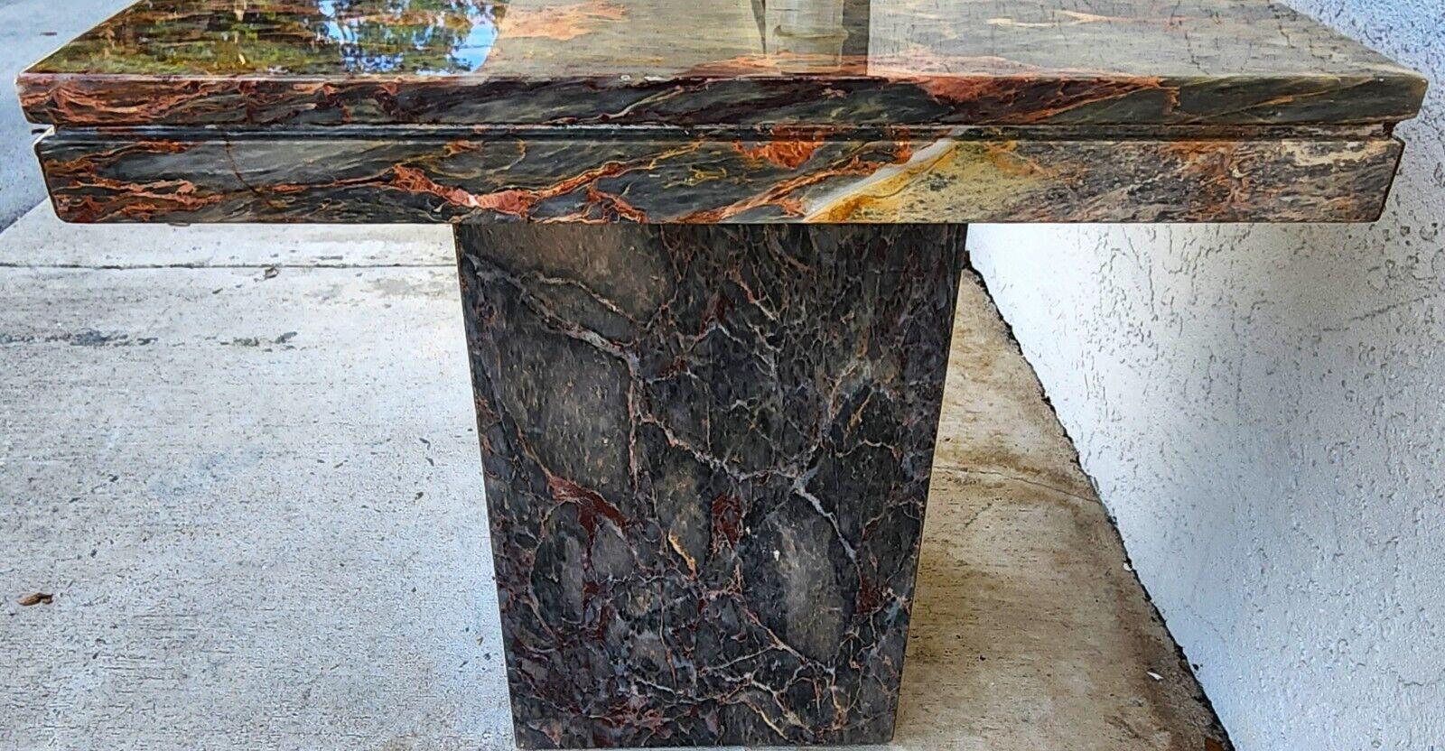 Marble Side End Accent Table Boho Vintage For Sale 4
