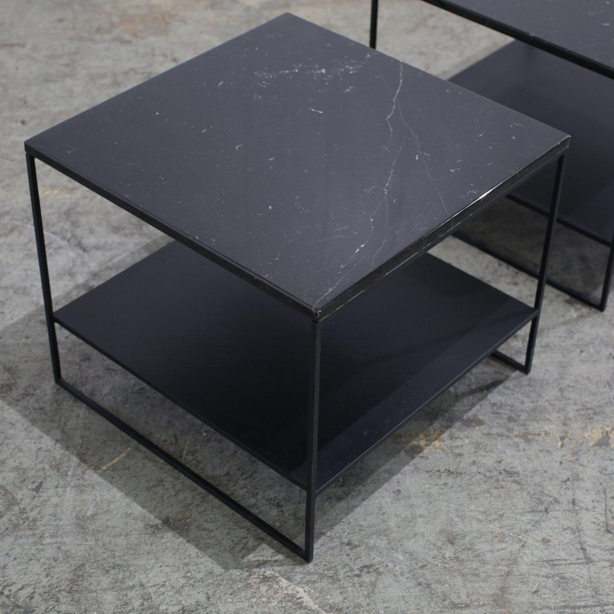 Moderno Tavolino in marmo di Minotti, Set di due in vendita