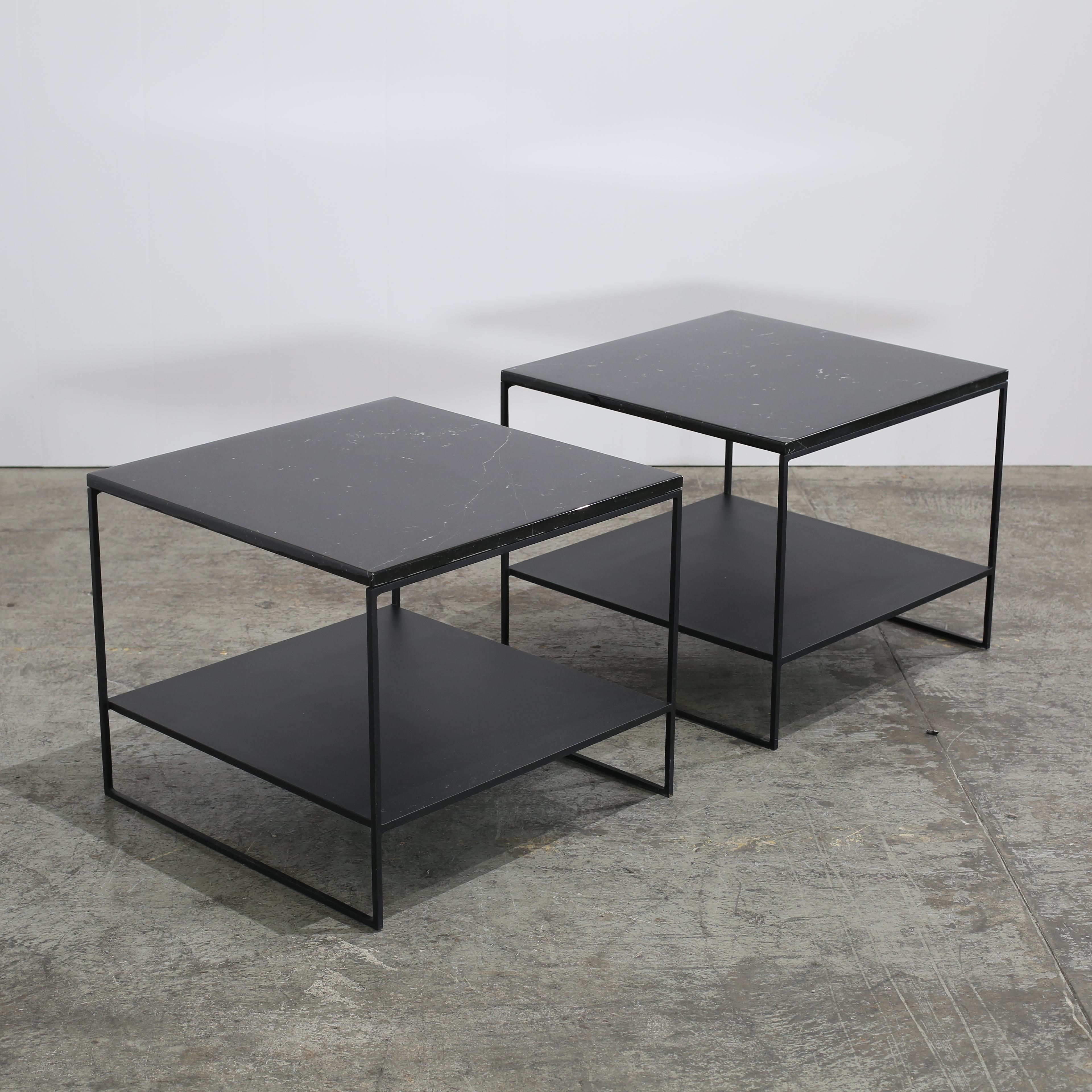 Tavolino in marmo di Minotti, Set di due In condizioni buone in vendita a Basildon, London