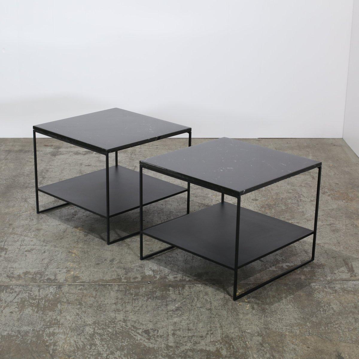 Tavolino in marmo di Minotti, Set di due in vendita 1