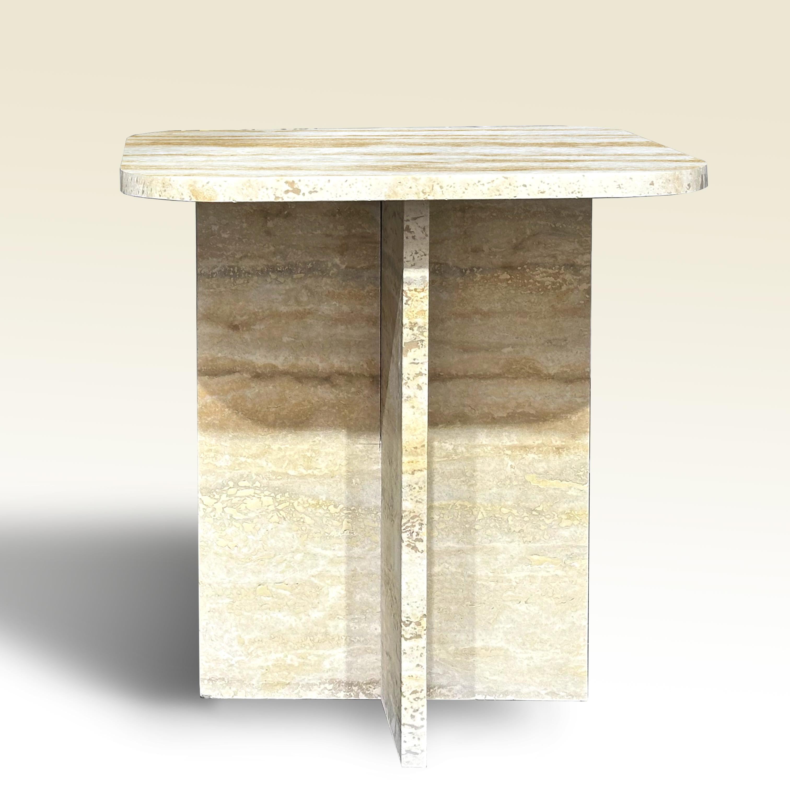 Other Travertine Coffee Table - Marble Coffee Table  - Travertine Side Table For Sale