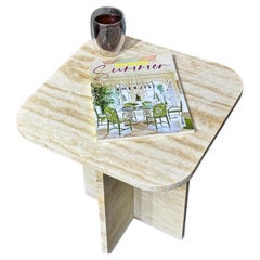 Couchtisch aus Travertin - Couchtisch aus Marmor  - Beistelltisch aus Travertin