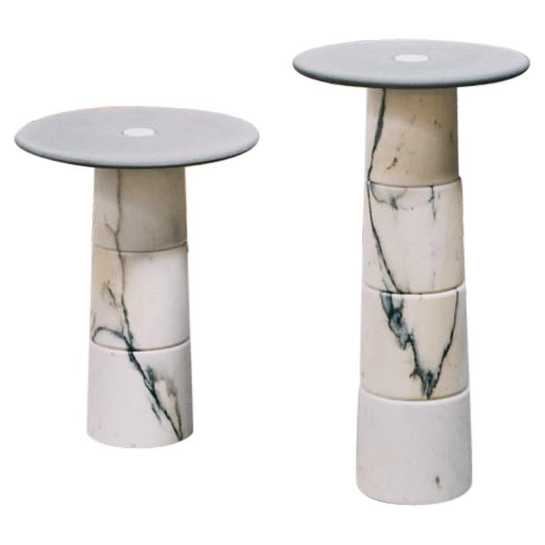 Marble Side Table Set by Samuele Brianza