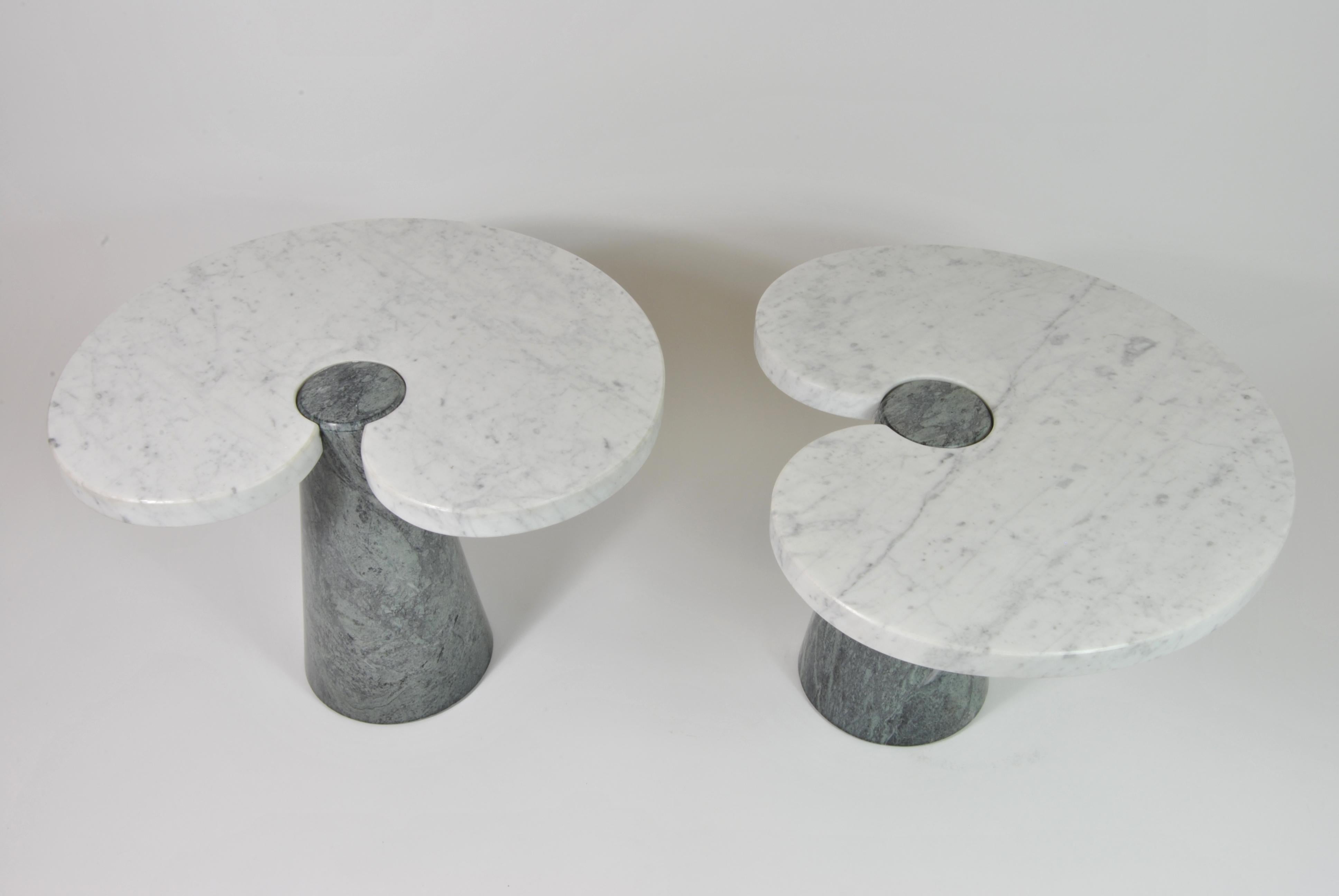 Marble Side Tables, Design by Angelo Mangiarotti for Skipper, Italy, 1970 In Excellent Condition In Napoli, IT