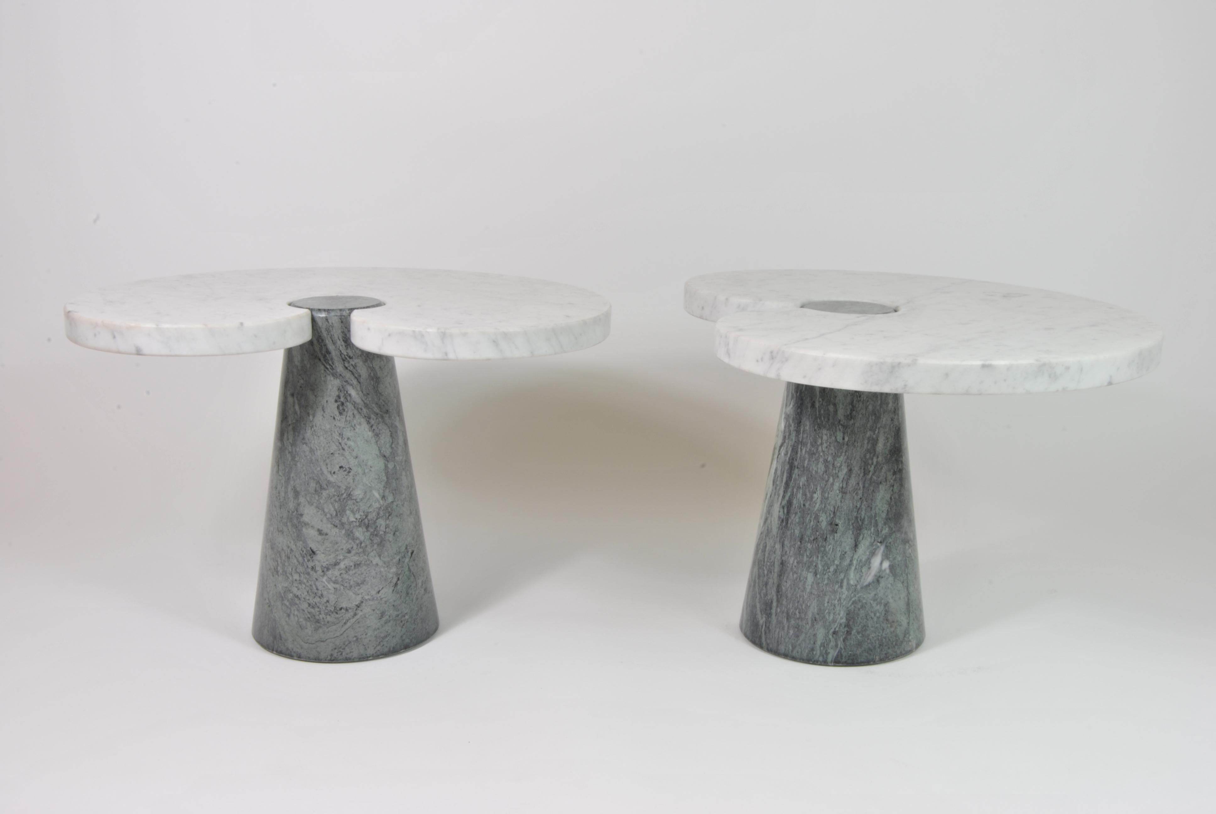Late 20th Century Marble Side Tables, Design by Angelo Mangiarotti for Skipper, Italy, 1970
