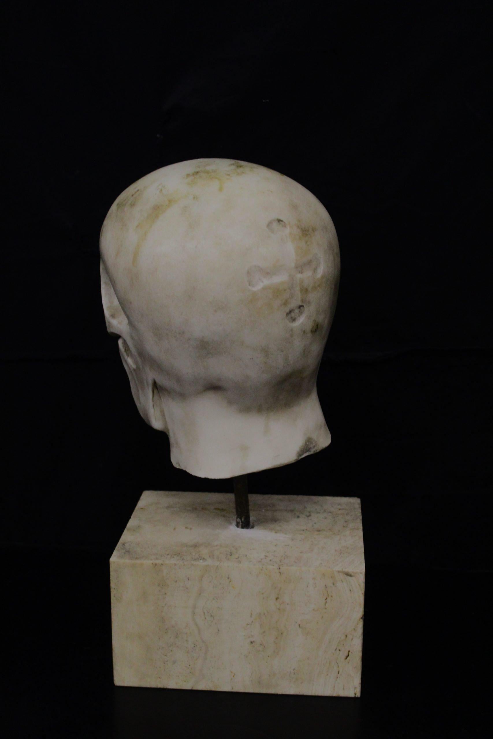 Italian Marble Skull For Sale