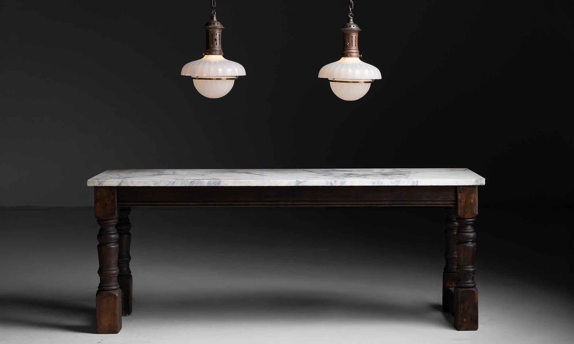 Marble Slab Bakery Table, France circa 1880 2