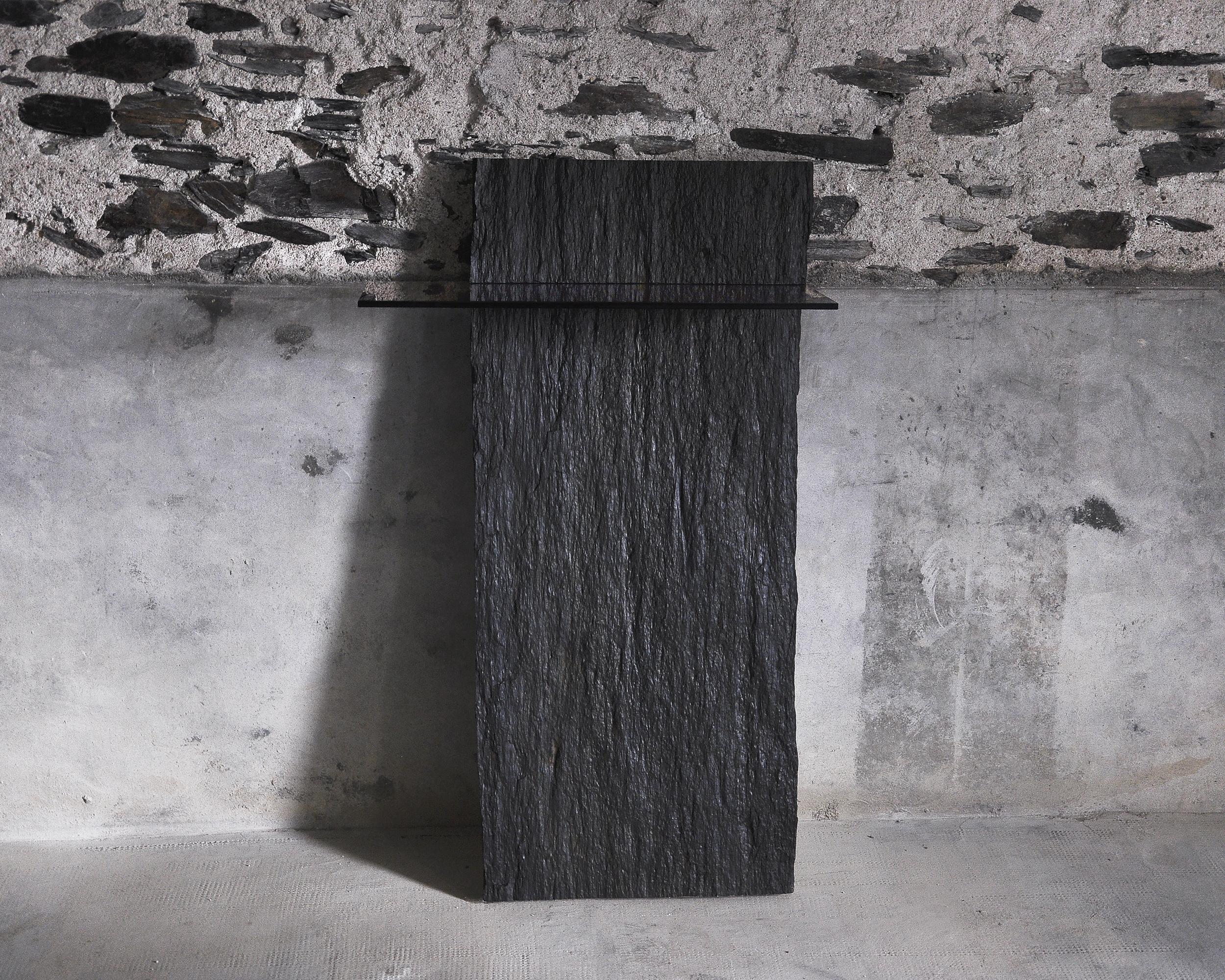 Console 'Habile'

Console designed by Frédéric Saulou

Limited edition of 8

Black slate console
Measures: 110 cm x 52 cm x 5 cm.

Frédéric Saulou is a young, talented designer of barely thirty years of age. He lives in Rennes and produces