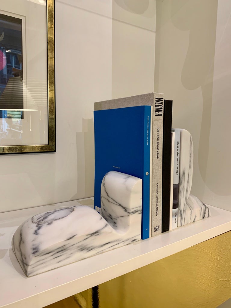 French Marble 'SLO' Book Ends by Christophe Delcourt for Collection Particulière 