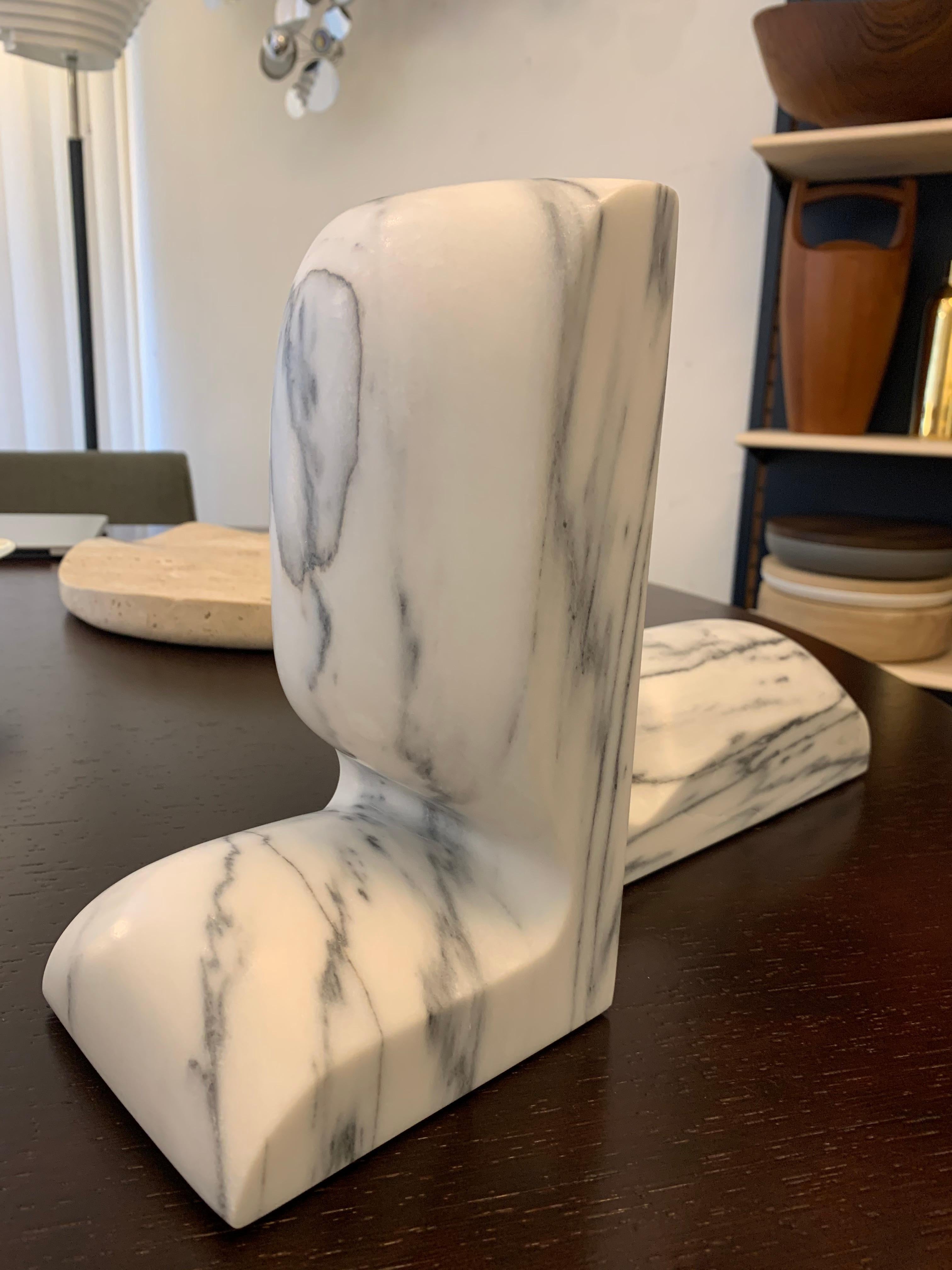 French Marble 'SLO' Book Ends by Christophe Delcourt for Collection Particulière