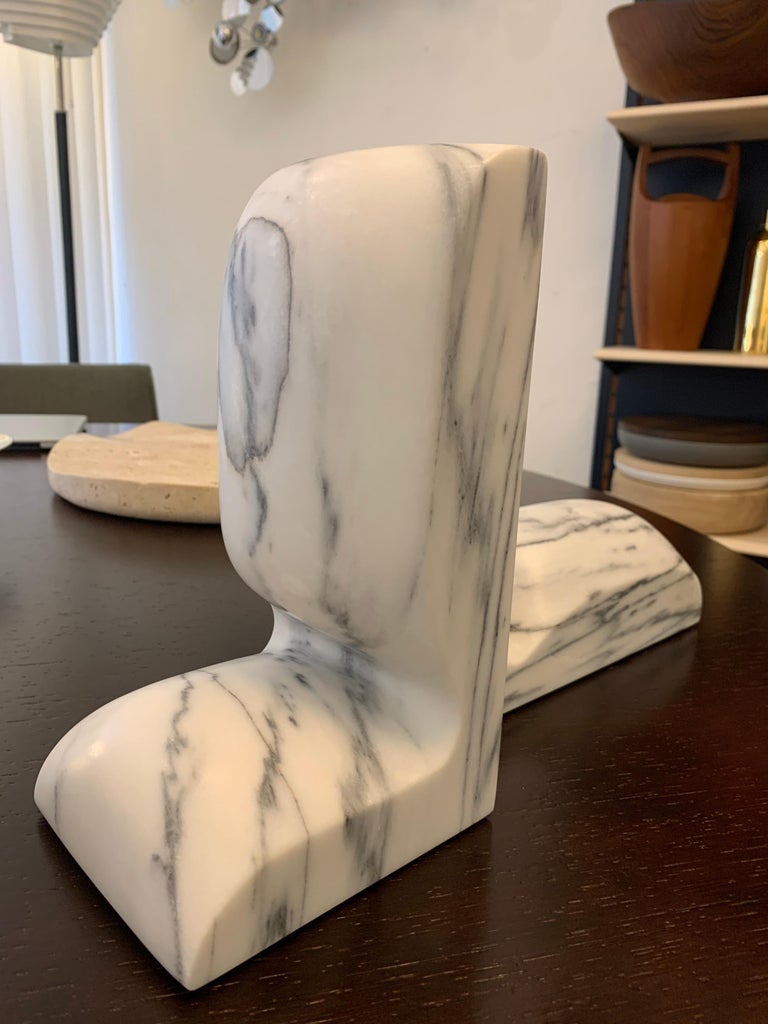 Marble 'SLO' Book Ends by Christophe Delcourt for Collection Particulière  In New Condition In Utrecht, NL