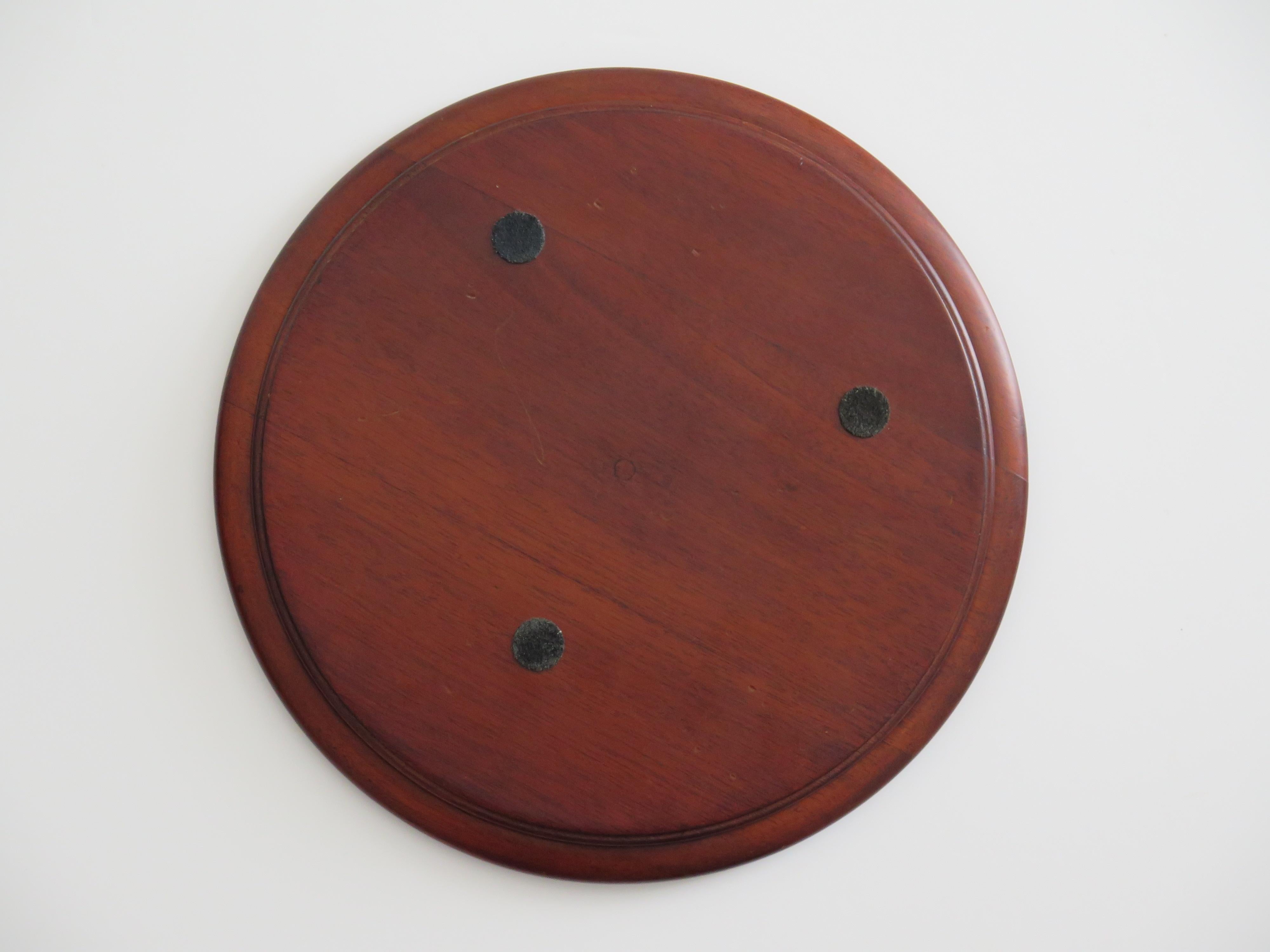 Marble Solitaire Game 10 inch Hardwood Board 35 mixed Stone Marbles, circa 1945 For Sale 9