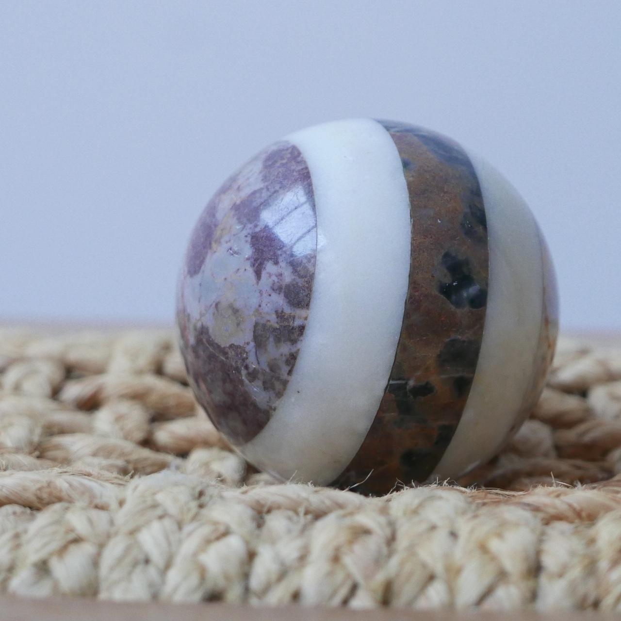 Marble Specimen Decorative Balls In Excellent Condition In London, GB