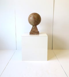 Art Deco Modern Marble Sphere Sculpture