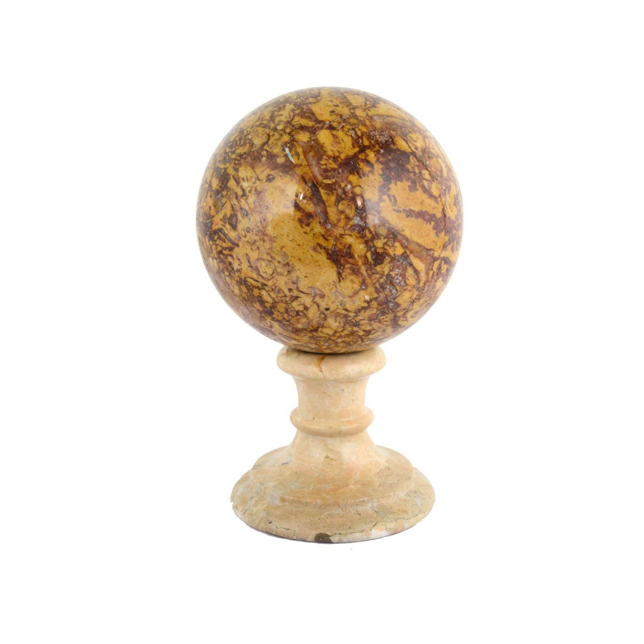Looking for a way to add some style and sophistication to your home? Our marble sphere is the perfect choice! With its chic design and high-quality construction, this decorative piece will instantly elevate your living space. Shop now and add a