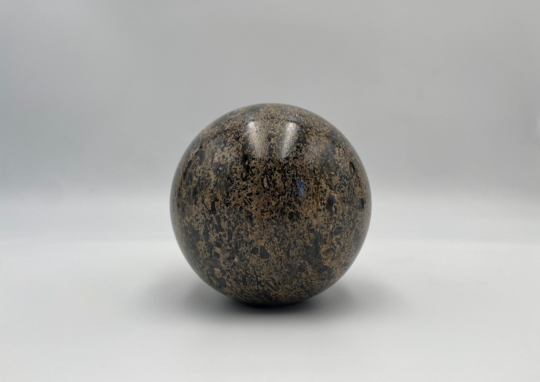 Marble Sphere Paperweight / Sculpture, 1980's  3