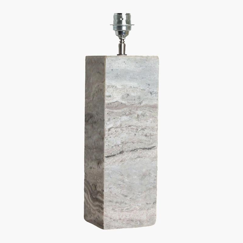Dutch Marble Square Shaped Pair Lamps, Netherlands, Contemporary For Sale