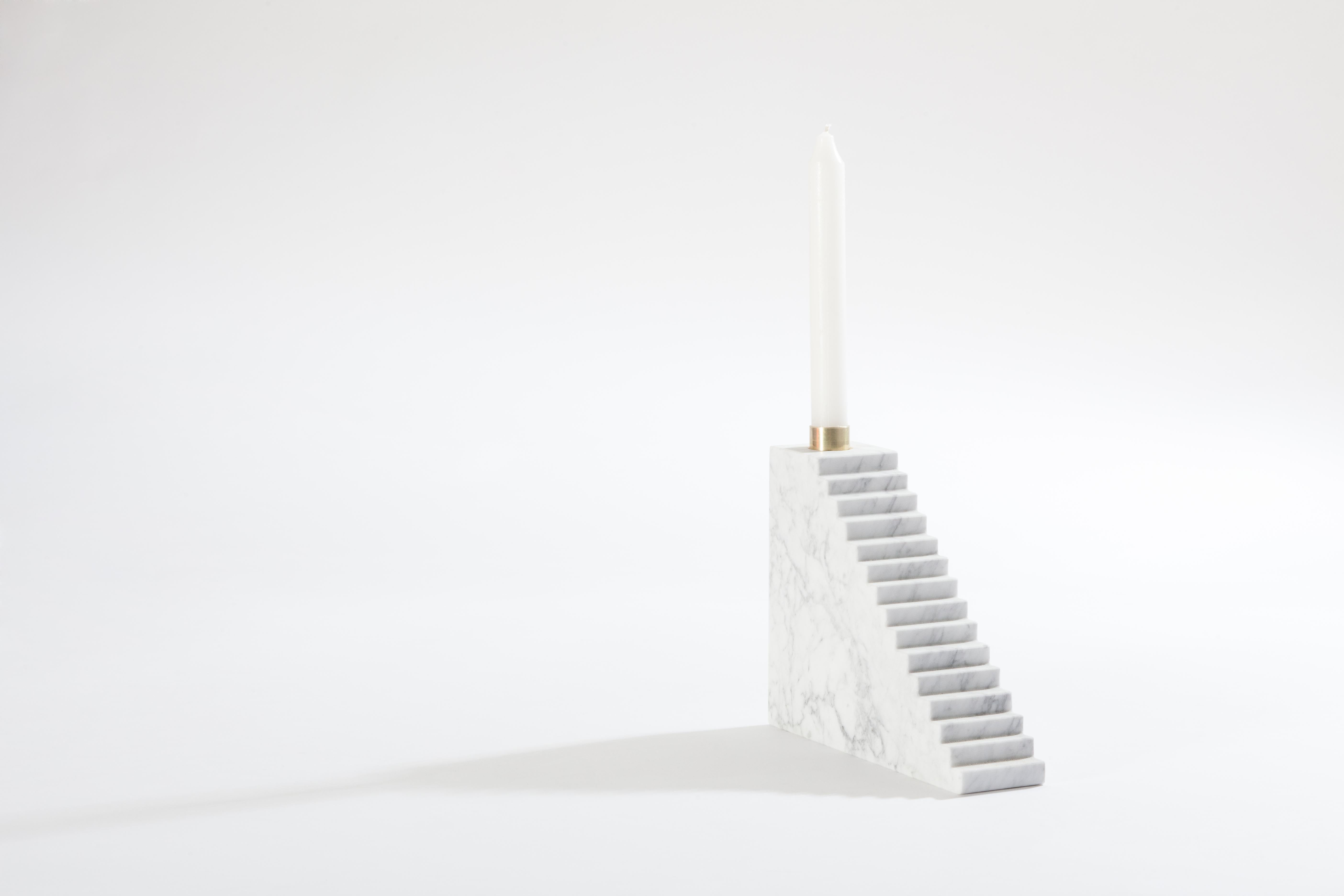 Stairs by Joseph Vila Capdevila
Material: Carrara marble, brass
Dimensions: 15 x 20.5 x 5 cm
Weight: 2.5 kg

Aparentment is a space for creation and innovation, experimenting with materials with the goal to develop robust, lasting and timeless