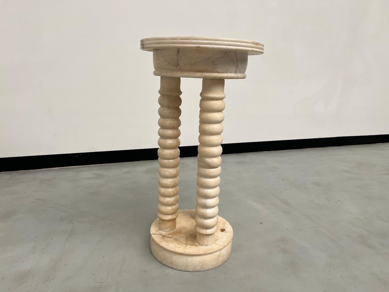 Stand en marbre avec 3 colonnes, vers 1970, France en vente 5