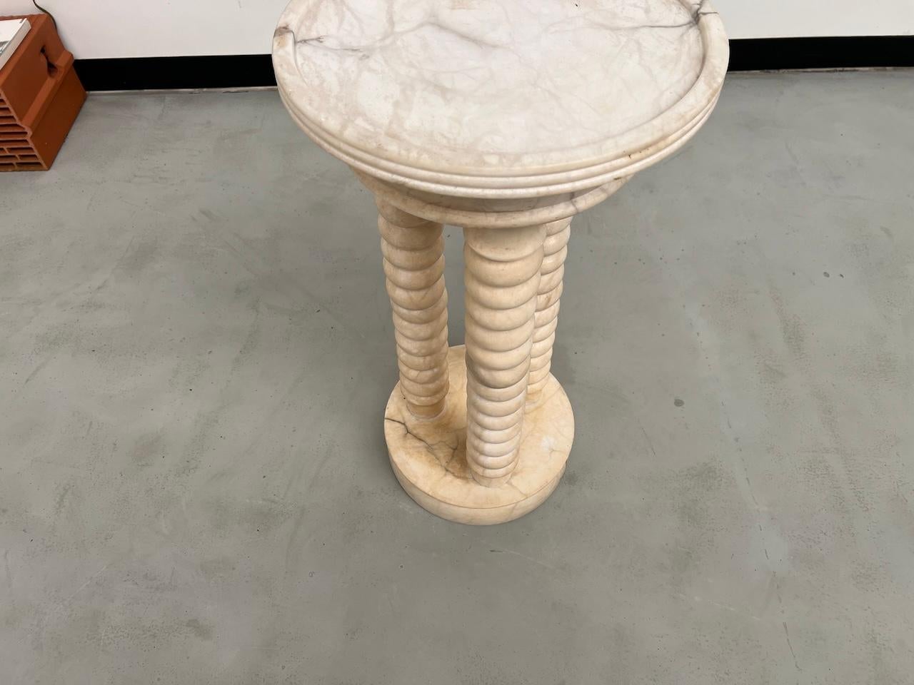 Stand en marbre avec 3 colonnes, vers 1970, France en vente 7