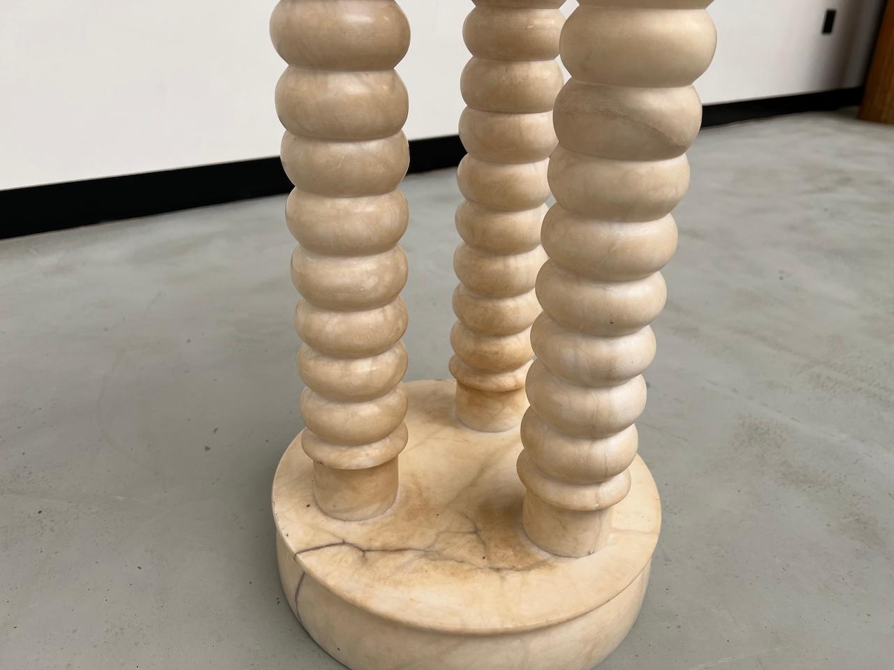 Stand en marbre avec 3 colonnes, vers 1970, France en vente 10