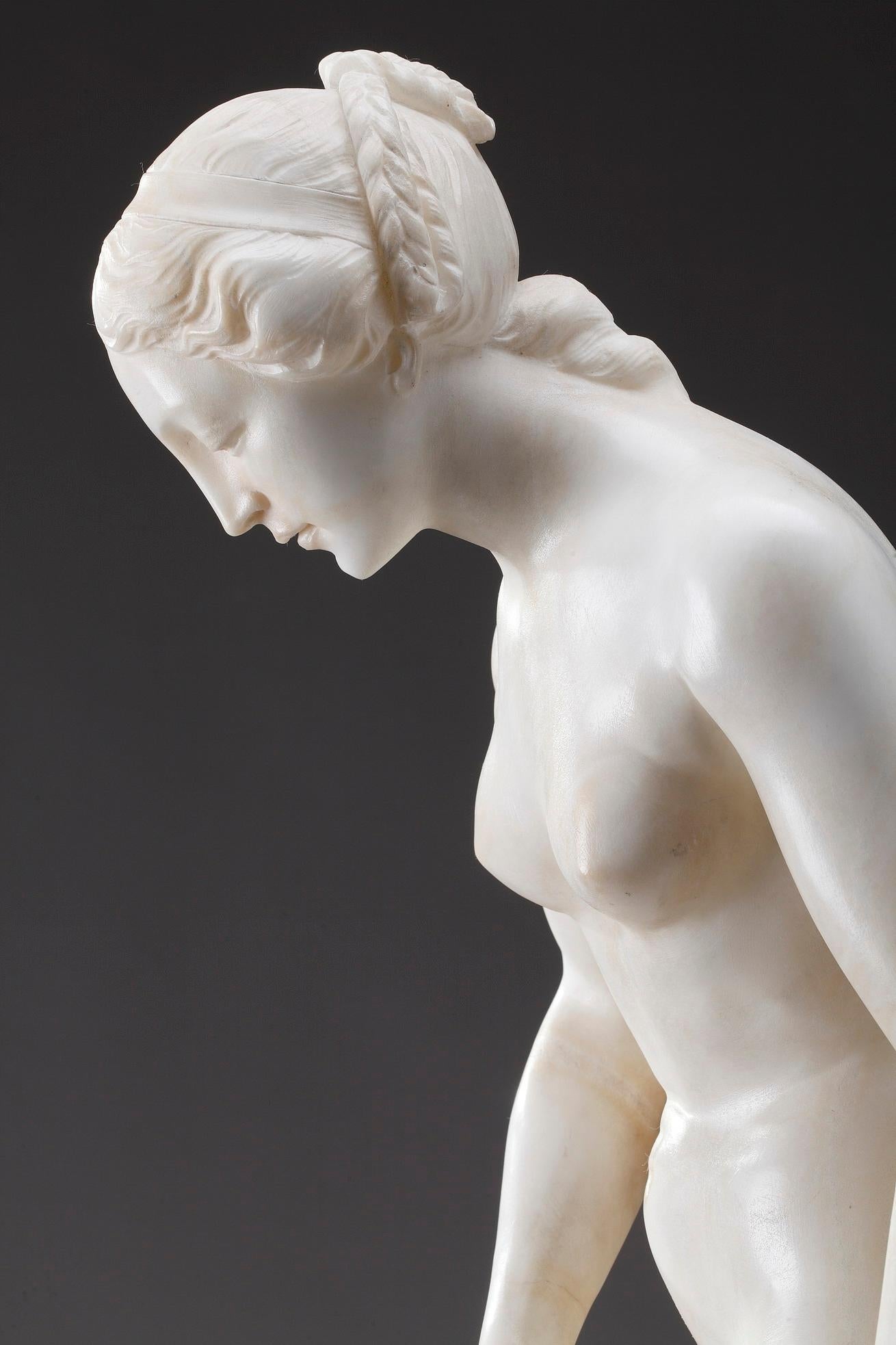 Marble Statue Bather or Nymph Going in the Bath after Falconet 2