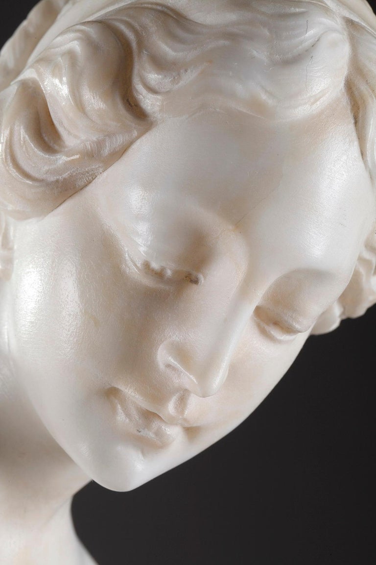 Marble Statue Bather or Nymph Going in the Bath after at