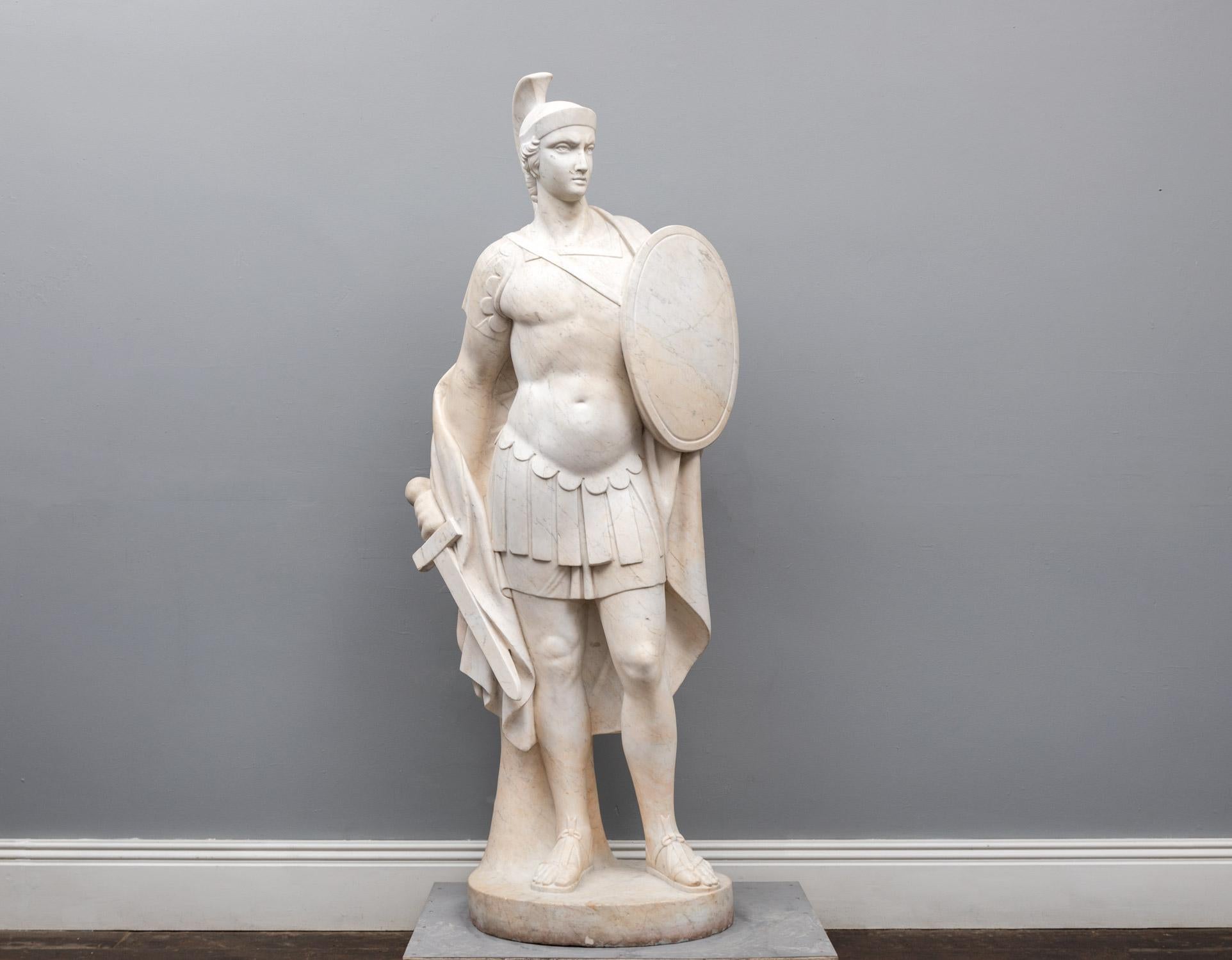 Classical Roman Marble Statue For Sale