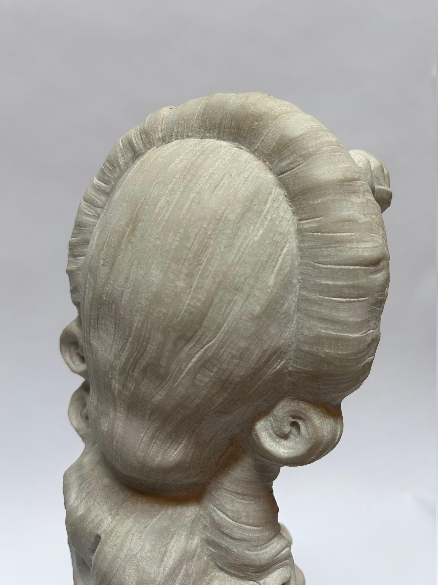 Marble Statue Marie Antoinette For Sale 4
