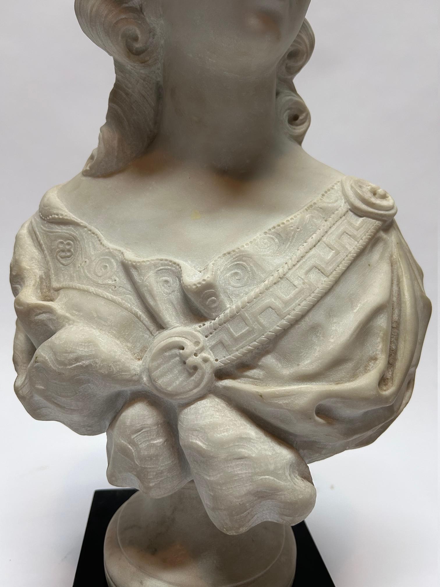 Marble Statue Marie Antoinette For Sale 3