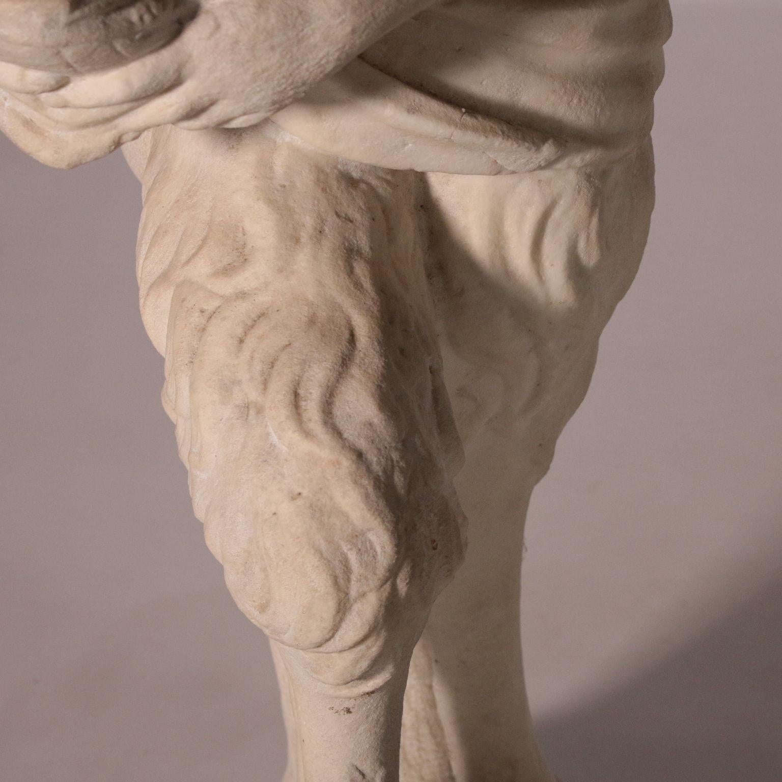 European Marble Statue of a Faun, Italy, 17th Century For Sale