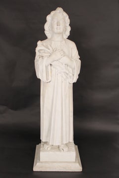 Marble Statue of a Young Girl