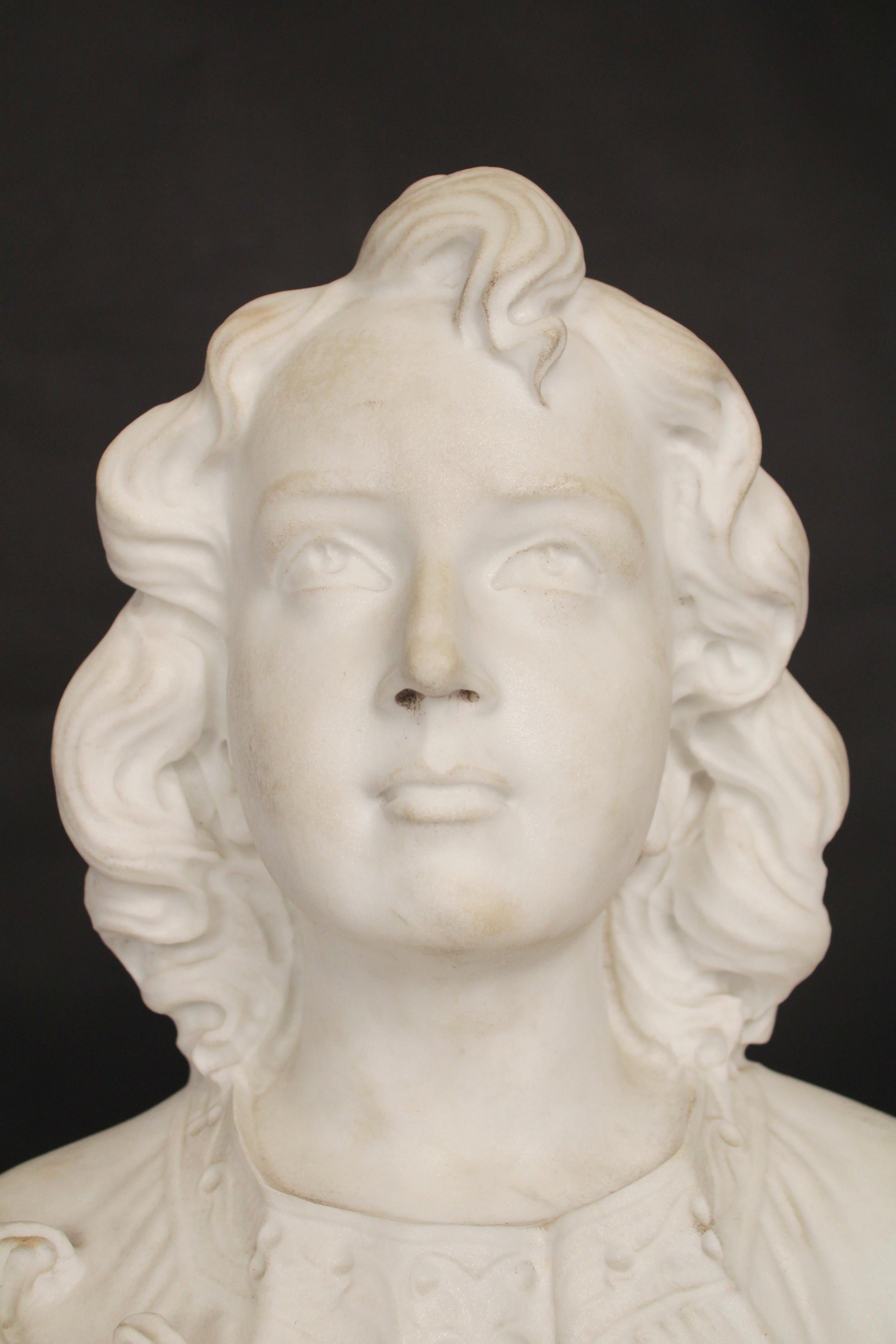 Marble Statue of a Young Girl For Sale 3