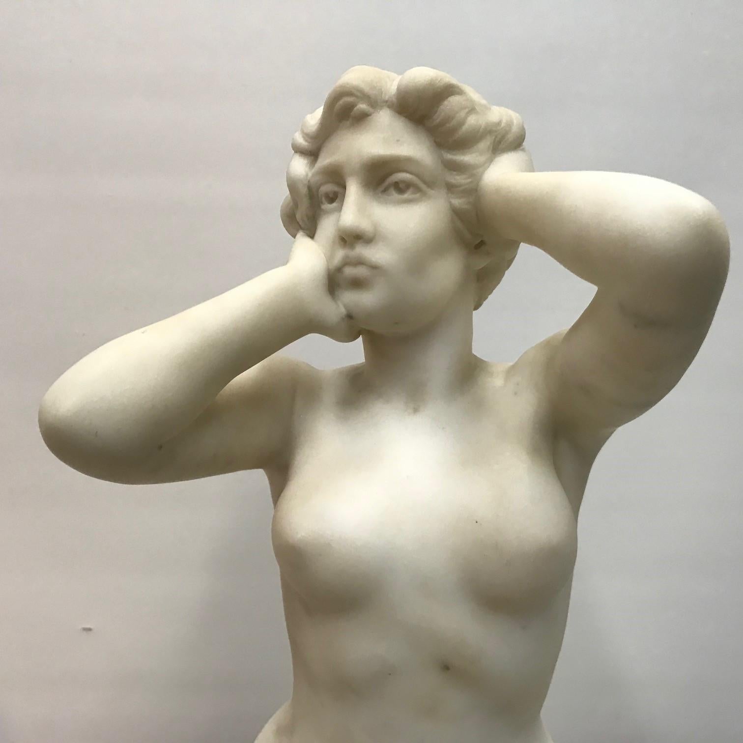 Statue en marbre « Awakening » d'après Constantino Barbella en vente 8