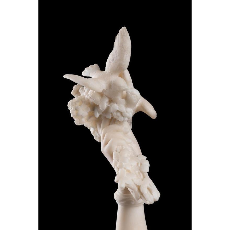 italien Statue de dame en marbre en vente