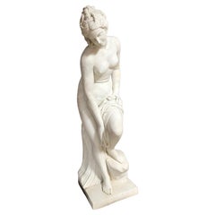 Marble Statue of Nude Diana after Bath, Life Size