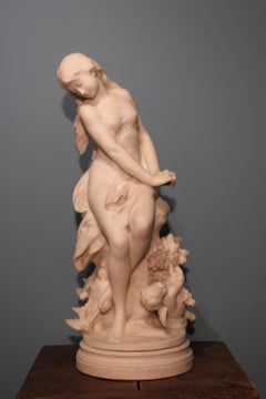 Marble Statue Signed Mathurin Moreau