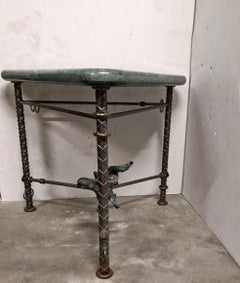 Marble, Steel, and Bronze Center Table by Ilana Goor