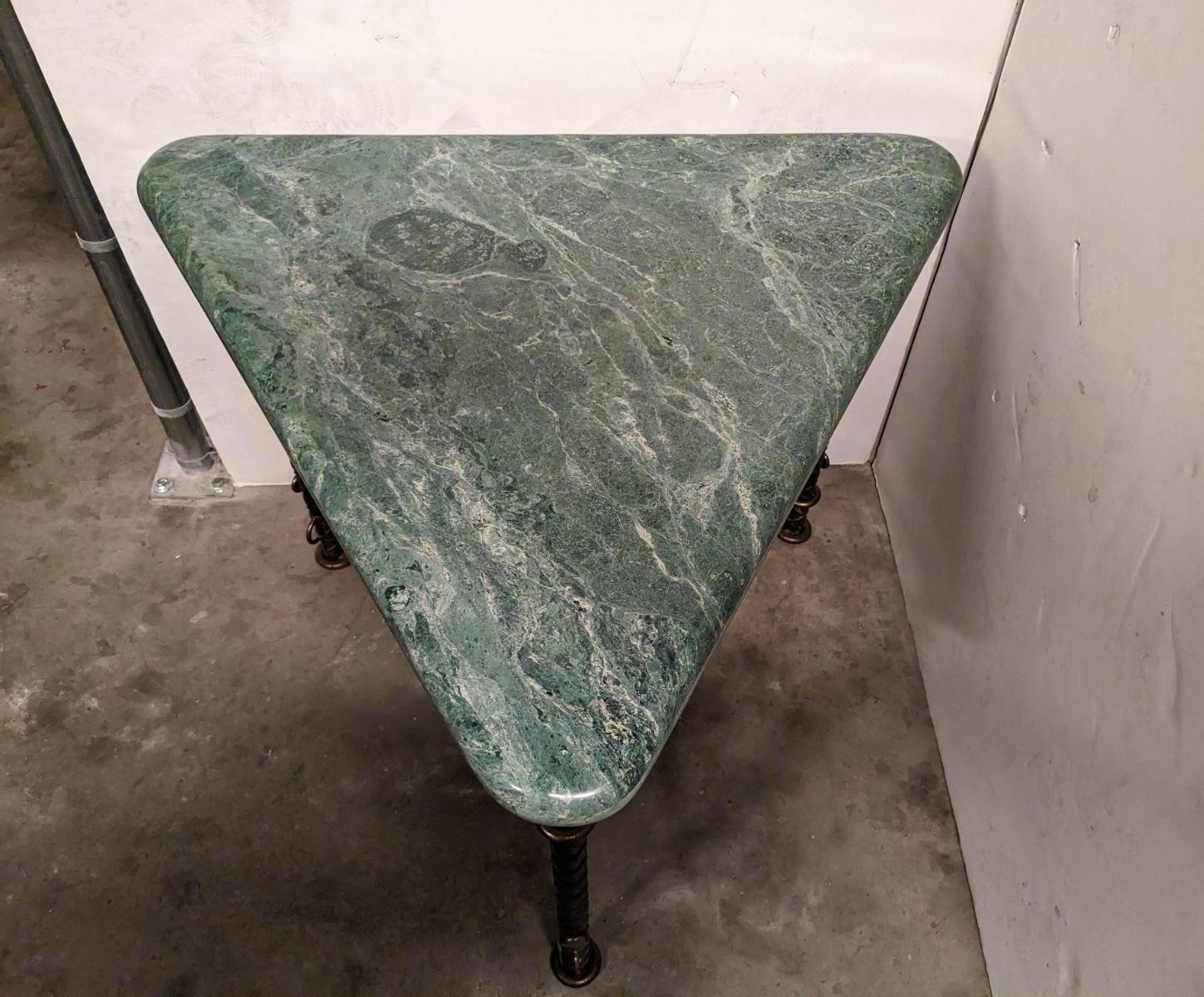 Marble, Steel, and Bronze Center Table by Ilana Goor In Good Condition For Sale In Jersey City, NJ