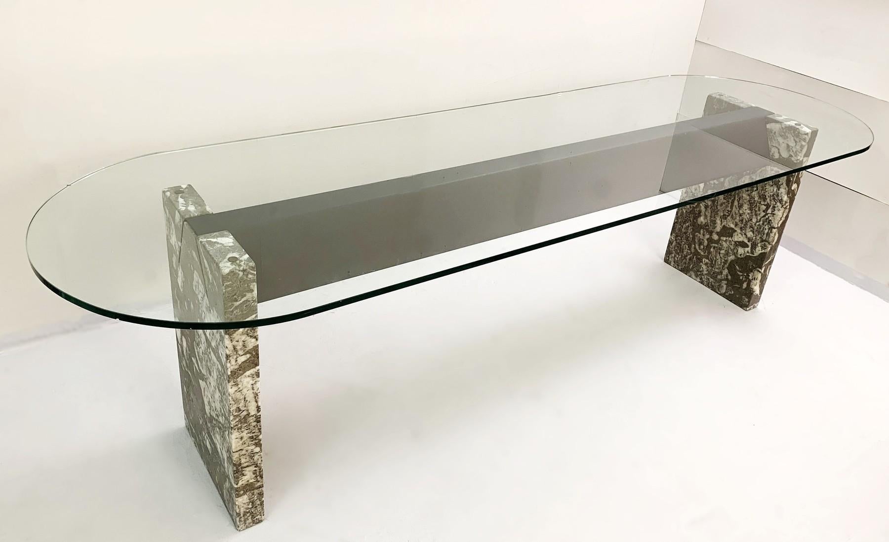 marble base glass top dining table