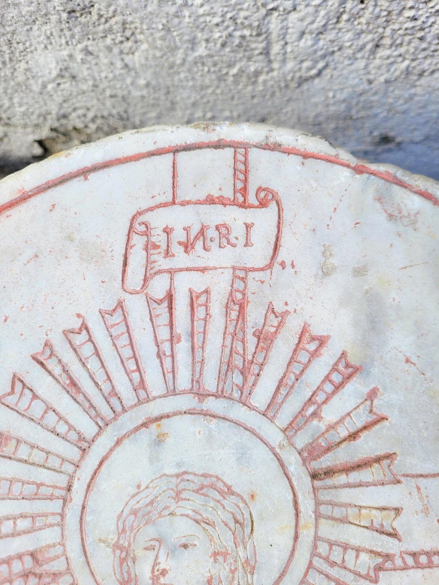 Autre Steele en marbre, Christ de la résurrection, 16e/17e siècle en vente