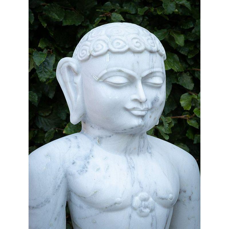 Marble Stone Jain Statue from India For Sale 15